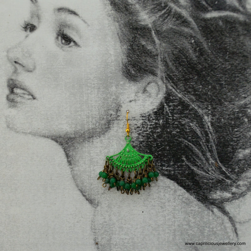 jade earrings, chandelier earrings, statement earrings