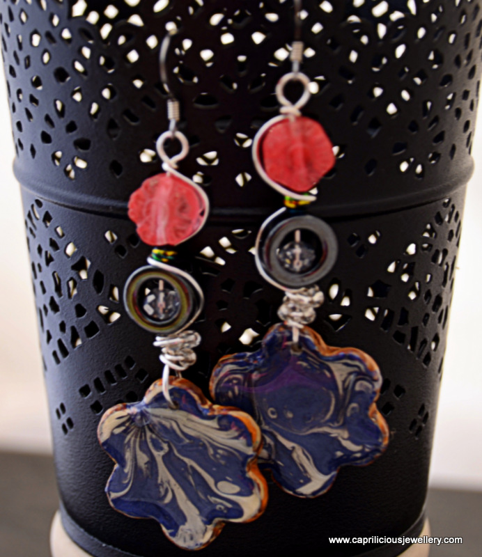 Handmade boho earrings by Caprilicious Jewellery