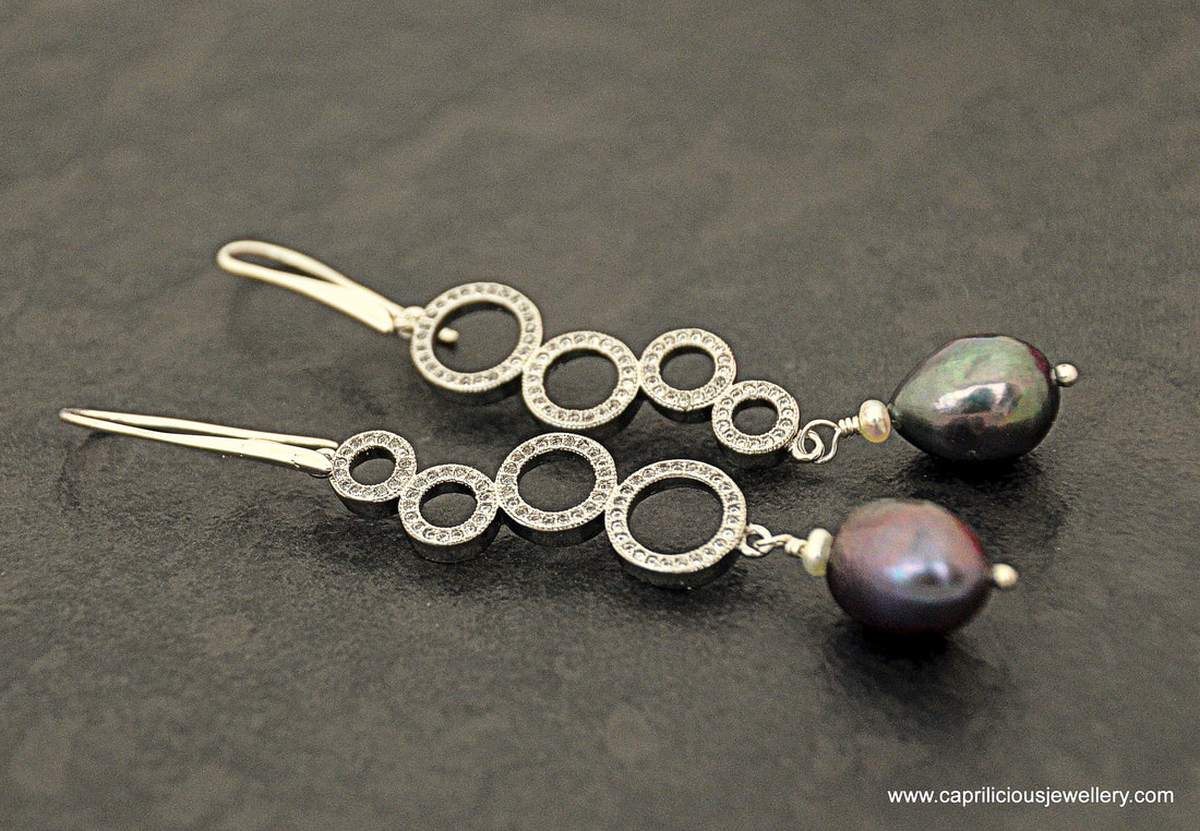Handmade boho earrings by Caprilicious Jewellery