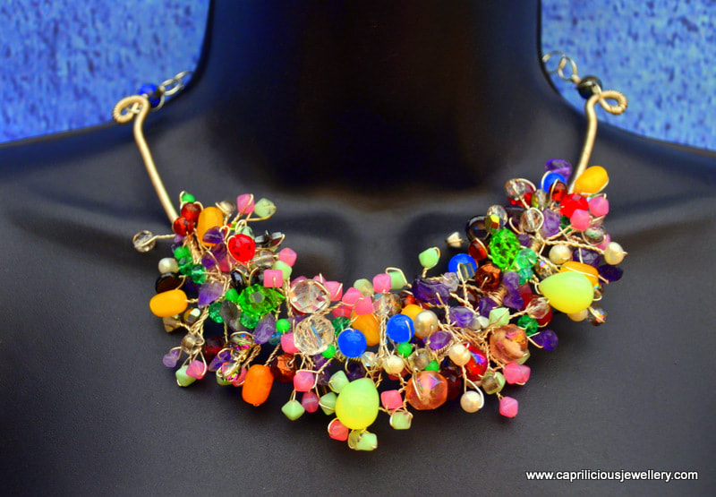 Wirework necklace by Caprilicious Jewellery