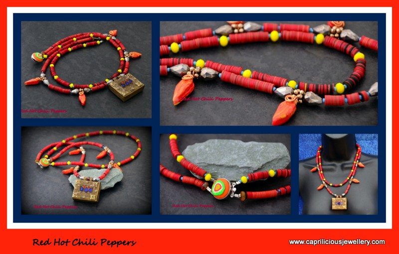 Mini tribal necklaces with pendants from Afghanistan by Caprilicious Jewellery