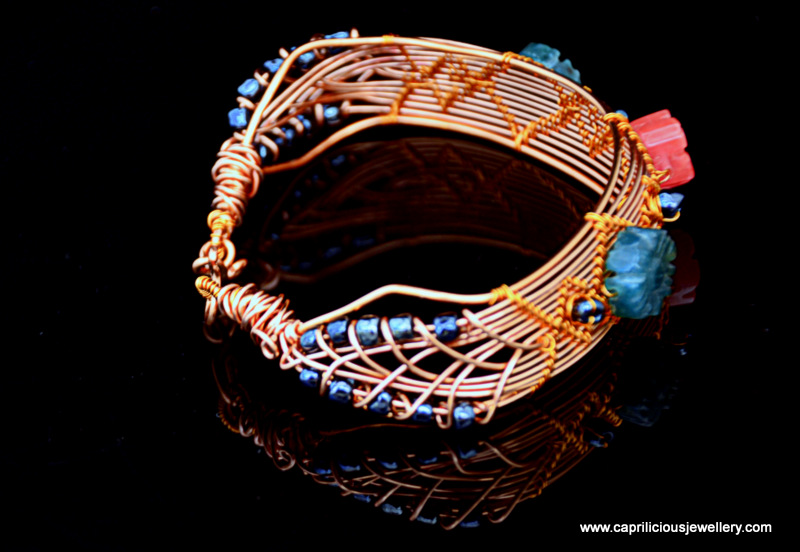 A feminine copper bracelet for arthritis sufferers by Caprilicious Jewellery