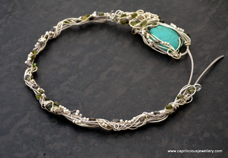 Art Nouveau Wire Torque by Caprilicious Jewellery