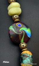 Polymer clay Cosmic bead by Caprilicious Jewellery