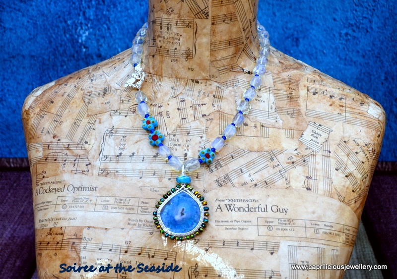 Solar quartz and opalite necklace from Caprilicious Jewellery