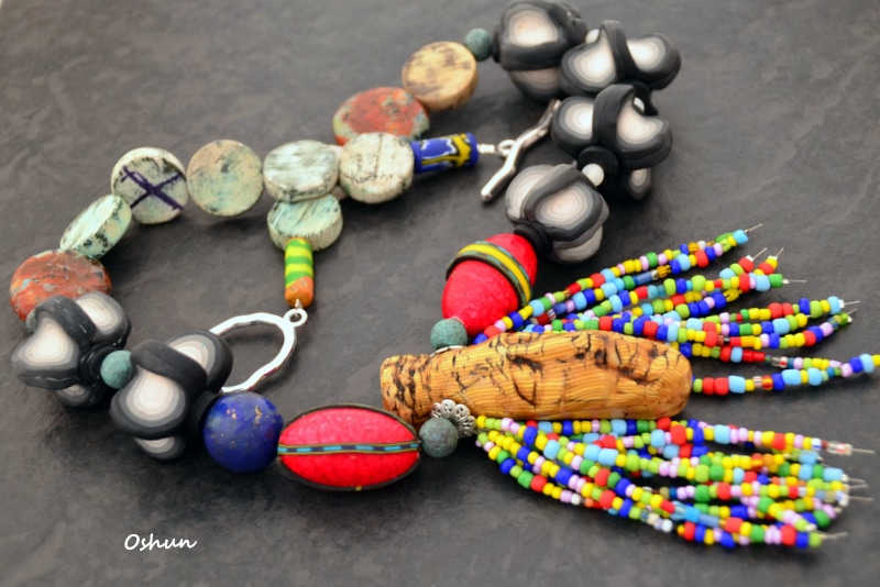A tribal boho chic necklace by Caprilicious Jewellery