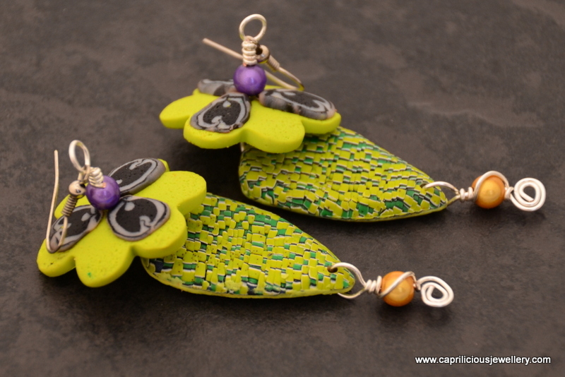 Frogabella - polymer clay earrings by Caprilicious Jewellery