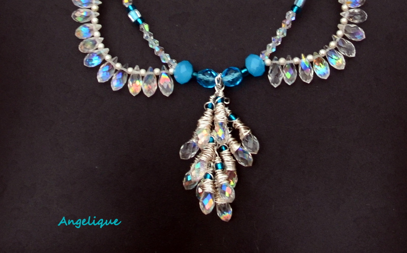 Angelique - Clear crystal necklace from Caprilicious Jewellery