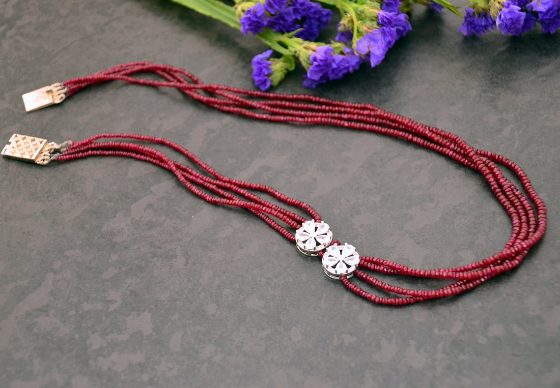 Ruby Necklace by Caprilicious Jewellery