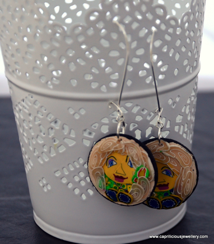 Pixie people - polymer clay earrings by Caprilicious Jewellery