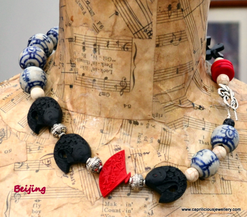 Beijing - a necklace with oriental elements from Caprilicious Jewellery