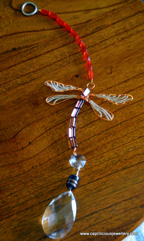 Dragonfly sun catcher by Caprilicious Jewellery