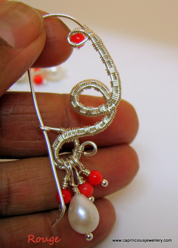 Wire earrings by Caprilicious Jewellery