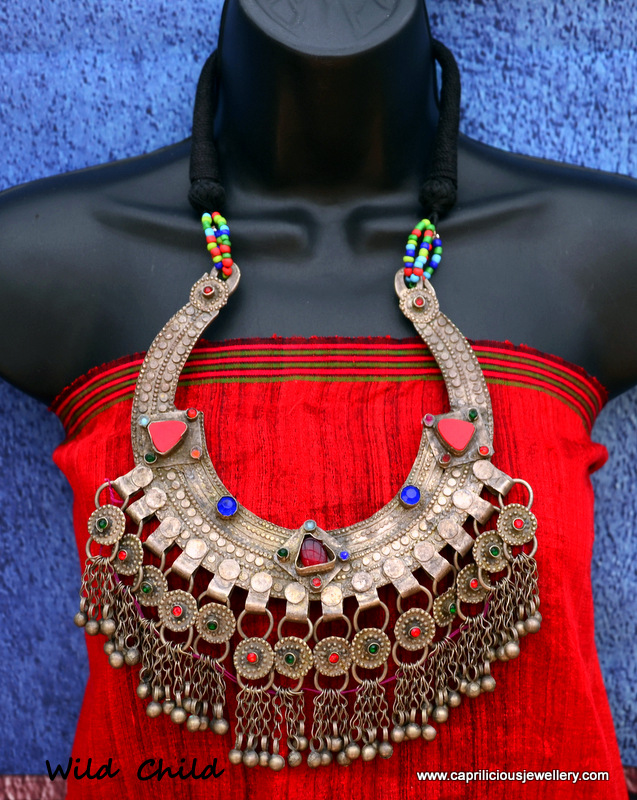Wild Child - a Banjara vintage Kuchi belly dancers necklace by Caprilicious Jewelery