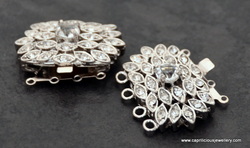 Diamante studded clasps at Caprilicious Jewellery