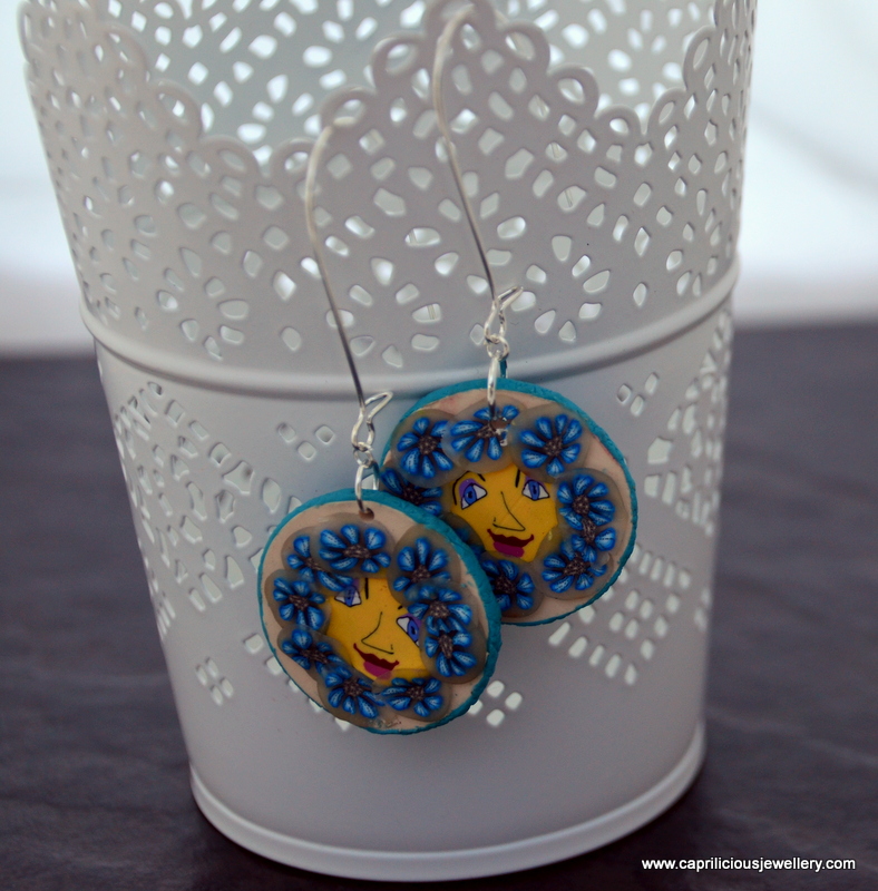 Pixie people - polymer clay earrings by Caprilicious Jewellery