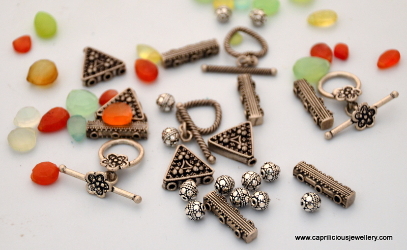 Silver clasps and findings from Jaipur