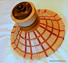 Segmented wood turned bowl