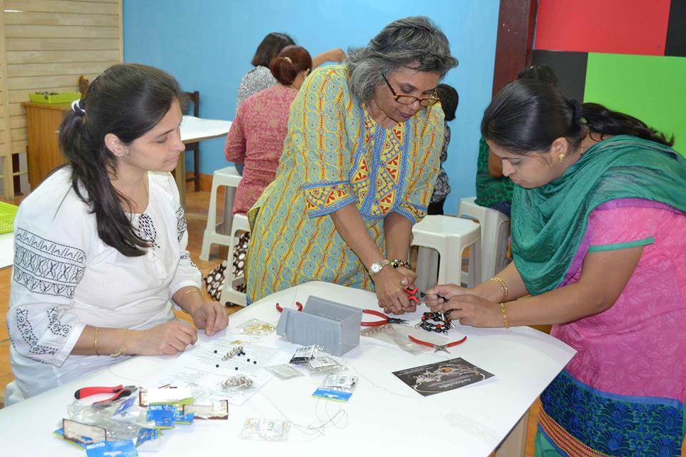 Jewellery making workshop at Itsy Bitsy, Bangalore by Caprilicious Jewellery