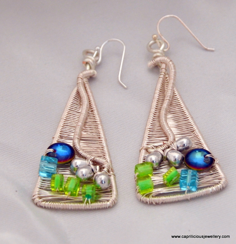 Wire earrings from Caprilicious Jewellery