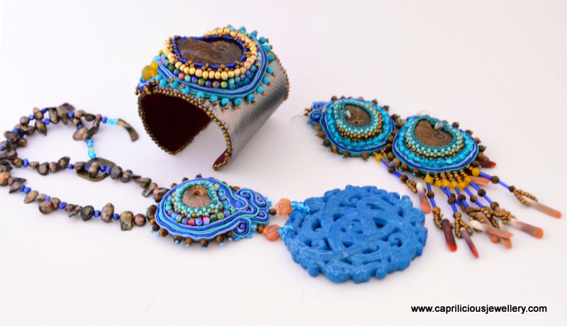 Nomad Spirit, a soutache and bead work parure by Caprilicious Jewellery