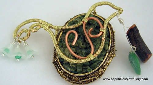 Dove of Peace Brooch by Caprilicious Jewellery