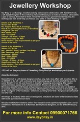 Beading Workshop, Itsy Bitsy, Caprilicious Jewellery 2015
