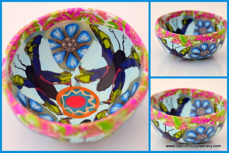 polymer clay ring bowls by Caprilicious Jewellery