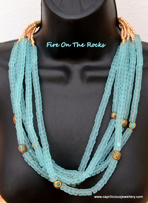 Fire on the Rocks by Caprilicious Jewellery