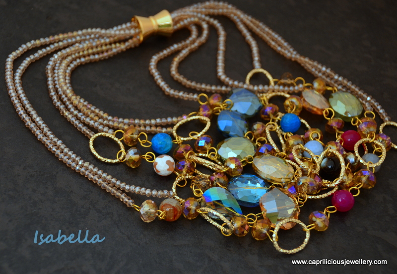 Isabella - a Bling necklace by Caprilicious Jewellery