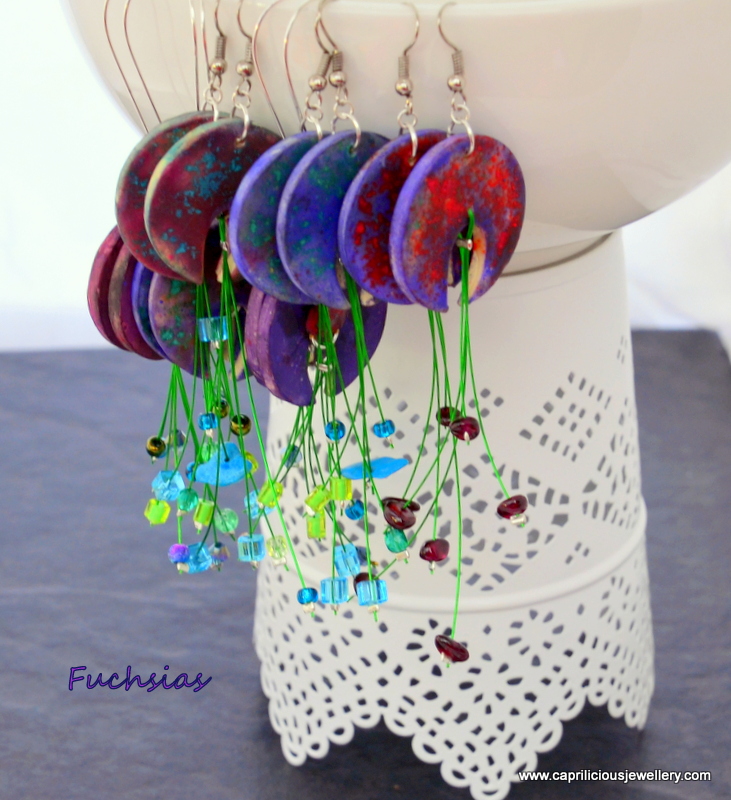 Using chalk to colour polymer clay - Caprilicious Jewellery