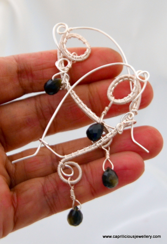 Wire earrings from Caprilicious Jewellery