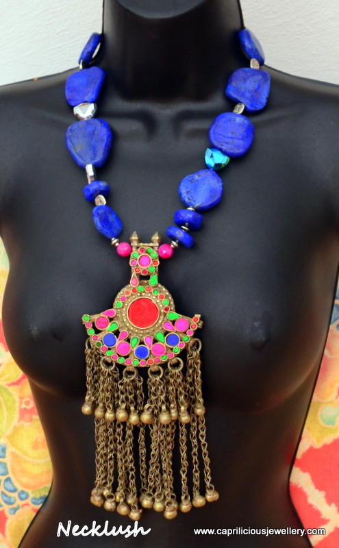 Tribal/belly dancer jewellery - pendant from Afghanistan - Caprilicious Jewellery