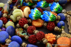 polymer clay beads by Caprilicious Jewellery