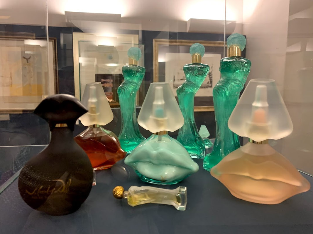 Perfume bottles designed by Dali in Prague