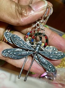 Dragonfly earrings by Caprilicious Jewellery
