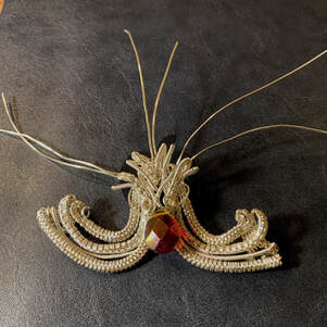 Wirework pendant by Caprilicious Jewellery , design by Nicole Hanna